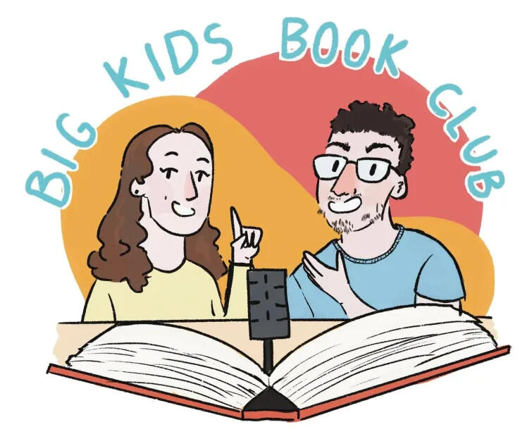 The Big Kids Book Club podcast logo.